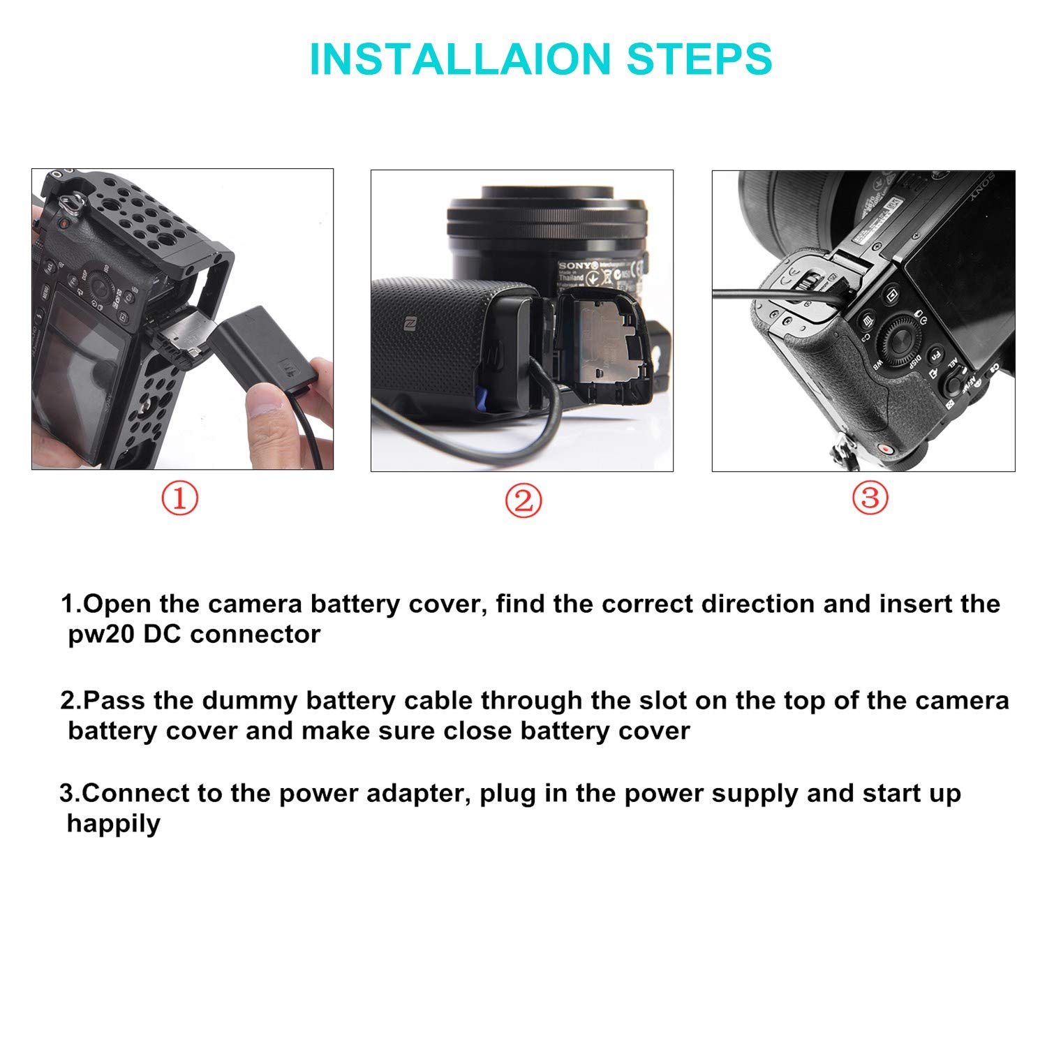 Amazon.com : Tengdaxing AC-PW20 Continuous Power Adapter NP-FW50